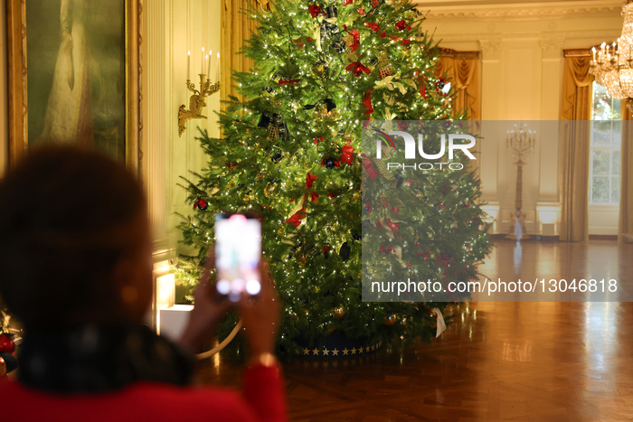 White House Christmas Design And Decoration Advance Media Tour 