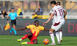 Lameck Banda of US Lecce plays during the Serie A match between US Lecce and Torino FC in...