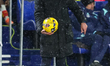 Chris Davies, manager of Birmingham City, holds the ball during the Sky Bet Championship m...