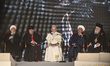 On December 1, 2025, in Beirut, Lebanon, Pope Leo XIV poses for a picture with various Leb...