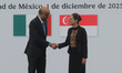 Mexico's President Claudia Sheinbaum Pardo and Singaporean President Tharman Shanmugaratna...
