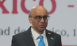 Singaporean President Tharman Shanmugaratnam speaks during a news conference as part of hi...