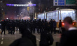 Protesters clash with police during a protest against Bulgaria's 2026 national budget in S...