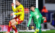 James Beadle of Birmingham City is in action during the Sky Bet Championship match between...