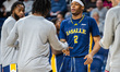 JAEDEN MARSHALL (2) of the La Salle Explorers is announced as a starter during an NCAA men...