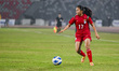 Bangladesh's Ritu Porna Chakma is in action during the tri-nation Women's football series...