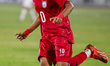 Tohura Khatun plays during the tri-nation Women's football series match between Bangladesh...