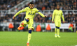 Pedro Porro of Tottenham Hotspur plays during the Premier League match between Newcastle U...