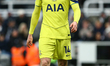 Archie Gray of Tottenham Hotspur plays during the Premier League match between Newcastle U...