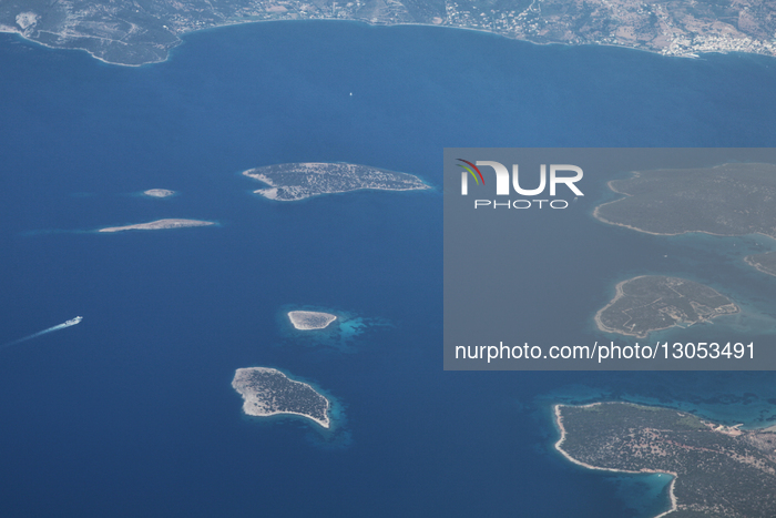 Aerial View Of The Islands Of Drvenik Mali And Drvenik Veli
