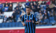 Gianluca Scamacca of Atalanta BC participates in the Coppa Italia football match between A...