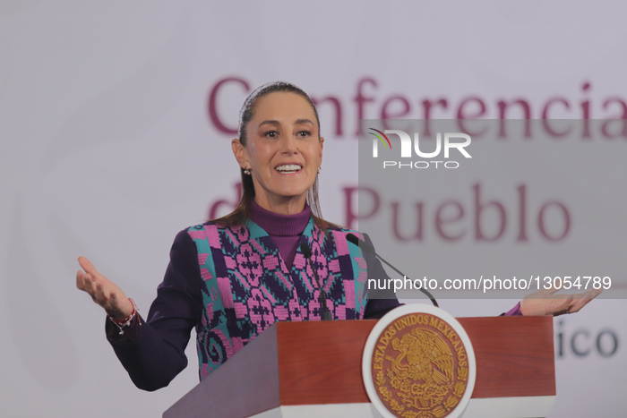 Mexico’s President Claudia Sheinbaum Holds Briefing