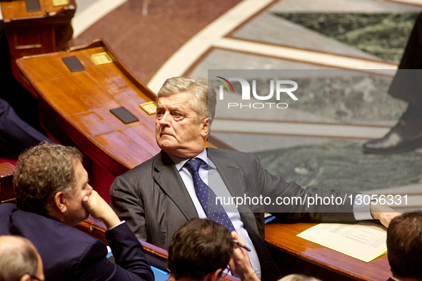 France's Junior Minister in Charge of External Trade, Nicolas Forissier, attends a session of questions to the government at the National As... by Adnan Farzat/NurPhoto