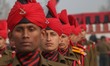Newly recruited Indian army soldiers from the Jammu and Kashmir Light Infantry (JAKLI) tak...