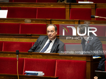 Francois Hollande, deputy of the Socialistes et Apparentes group, is seen during the public session for the new reading of the social securi... by Telmo Pinto/NurPhoto
