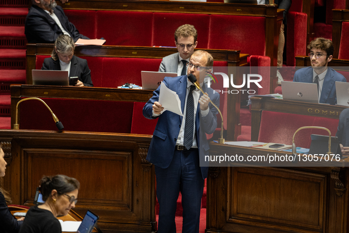 Public Session For The New Reading Of The Social Security Financing Bill For 2026, PLFSS 2026, At The National Assembly In Paris