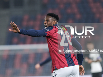 Jhon Lucumi of Bologna FC 1909 participates in the Coppa Italia football match between Bologna FC 1909 and Parma Calcio 1913 in Bologna, Ita... by Emanuele Comincini/NurPhoto