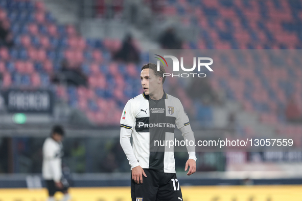 Jacob Ondrejka of Parma Calcio 1913 is in action during the Coppa Italia football match between Bologna FC 1909 and Parma Calcio 1913 in Bol... by Emanuele Comincini/NurPhoto