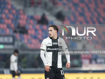 Jacob Ondrejka of Parma Calcio 1913 is in action during the Coppa Italia football match between Bologna FC 1909 and Parma Calcio 1913 in Bol... by Emanuele Comincini/NurPhoto