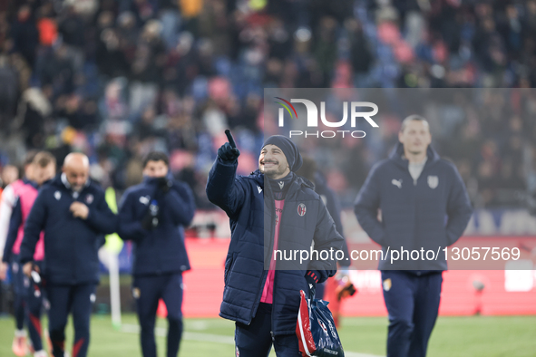 Riccardo Orsolini of Bologna FC 1909 participates in the Coppa Italia football match between Bologna FC 1909 and Parma Calcio 1913 in Bologn... by Emanuele Comincini/NurPhoto