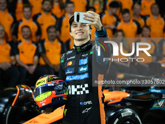 Oscar Piastri of the McLaren Formula 1 Team participates in Media Day on Yas Island, Abu Dhabi, on December 4, 2025.  by Ahmad AlShehab/NurPhoto