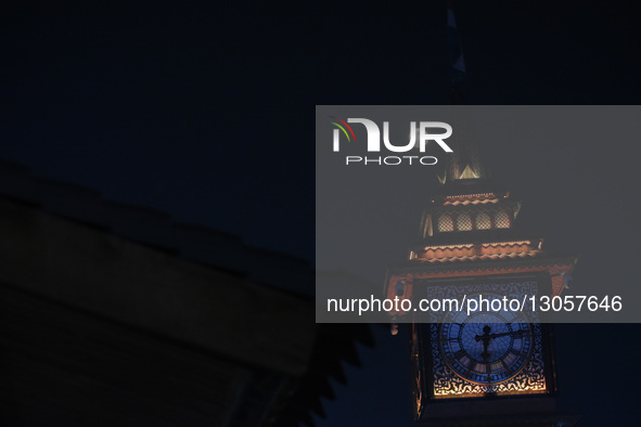 The last supermoon, also known as the cold moon, rises behind the clock tower in Srinagar, Kashmir, India, on December 4, 2025.  by Faisal Khan/NurPhoto