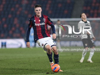 Emil Holm of Bologna FC 1909 participates in the Coppa Italia football match between Bologna FC 1909 and Parma Calcio 1913 in Bologna, Italy... by Emanuele Comincini/NurPhoto