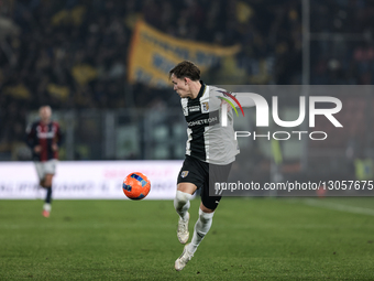 Jacob Ondrejka of Parma Calcio 1913 is in action during the Coppa Italia football match between Bologna FC 1909 and Parma Calcio 1913 in Bol... by Emanuele Comincini/NurPhoto