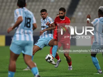 Neil Anthony Micallef of Valletta competes against Wallisson Alberto Dantas Dos Santos of Tarxien Rainbows during the Malta FA Jubilee Cup s... by Domenic Aquilina/NurPhoto