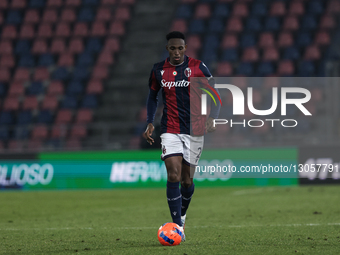Jhon Lucumi of Bologna FC 1909 is in action during the Coppa Italia football match between Bologna FC 1909 and Parma Calcio 1913 in Bologna,... by Emanuele Comincini/NurPhoto