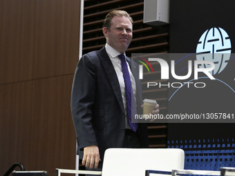 Andrew Giuliani of the White House Task Force on the FIFA World Cup 2026 delivers remarks about Beyond the Game: The New Frontiers of Sports... by Lenin Nolly/NurPhoto