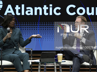 Andrew Giuliani of the White House Task Force on the FIFA World Cup 2026 delivers remarks about Beyond the Game: The New Frontiers of Sports... by Lenin Nolly/NurPhoto