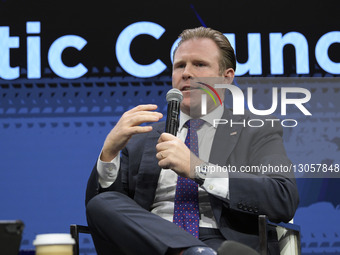 Andrew Giuliani of the White House Task Force on the FIFA World Cup 2026 delivers remarks about Beyond the Game: The New Frontiers of Sports... by Lenin Nolly/NurPhoto