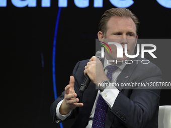 Andrew Giuliani of the White House Task Force on the FIFA World Cup 2026 delivers remarks about Beyond the Game: The New Frontiers of Sports... by Lenin Nolly/NurPhoto