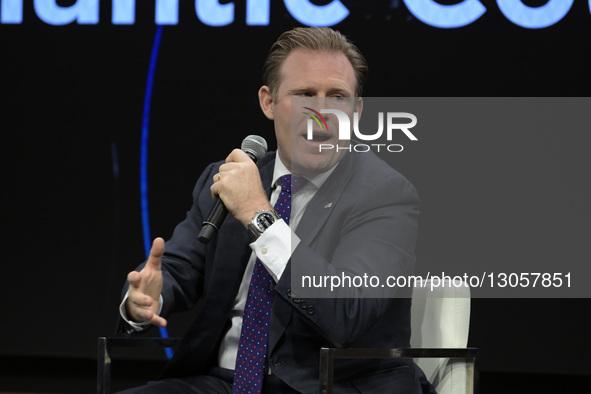 Andrew Giuliani of the White House Task Force on the FIFA World Cup 2026 delivers remarks about Beyond the Game: The New Frontiers of Sports... by Lenin Nolly/NurPhoto
