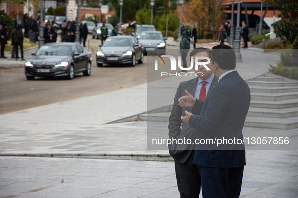 The 13th Spain-Morocco High-Level Meeting takes place at the Palacio de la Moncloa in Madrid, Spain, on December 4, 2025. In the photo, Spai... by Francesco Militello Mirto/NurPhoto
