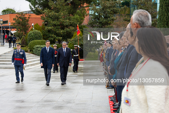 In Madrid, Spain, on December 4, 2025, ahead of the 13th Spain-Morocco High-Level Meeting, the President of the Spanish Government, Pedro Sa... by Francesco Militello Mirto/NurPhoto