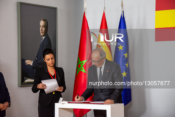 Delegations from Spain and Morocco meet at the Palacio de La Moncloa in Madrid, Spain, on December 4, 2025, for the 13th Spain-Morocco High-... by Francesco Militello Mirto/NurPhoto