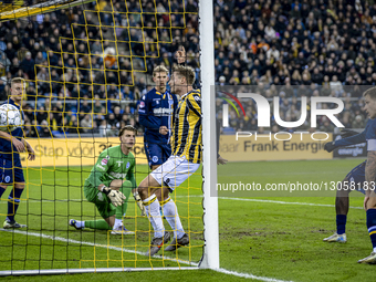 Vitesse forward Elias Huth scores the 1-0 during the match Vitesse vs De Graafschap at the GelreDome for the Dutch Keuken Kampioen Divisie s... by EYE4images/NurPhoto