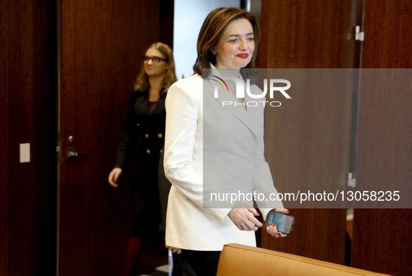 Secretary-General Antonio Guterres meets with Mariana Betsa, Deputy Minister for Foreign Affairs, Ukraine at the United Nations Headquarters... by John Lamparski/NurPhoto