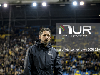 Vitesse assistant trainer Nicky Kuiper is present during the match between Vitesse and De Graafschap at the GelreDome for the Dutch Keuken K... by EYE4images/NurPhoto