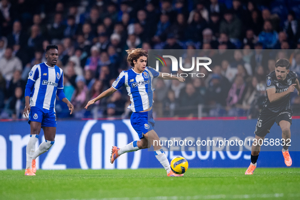 Rodrigo Mora from FC Porto is seen in action during the Allianz Cup 2025/26 match between FC Porto and Vitoria SC at Estadio do Dragao in Po... by Miguel Lemos/NurPhoto