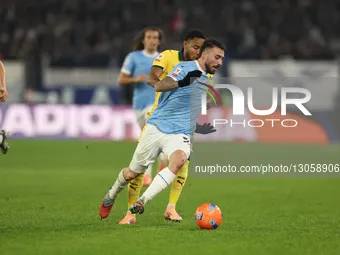 Fuentes Mario Gila of Lazio plays during the Coppa Italia soccer match round of 16 between SS Lazio and AC Milan at Stadio Olimpico in Rome,... by Ciro De Luca/NurPhoto