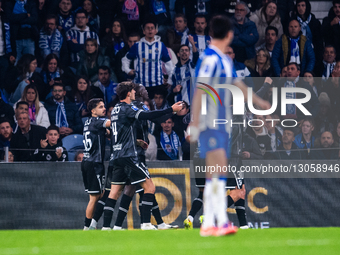 Oumar Camara from Vitoria SC celebrates his goal during the Allianz Cup 2025/26 match between FC Porto and Vitoria SC at Estadio do Dragao i... by Miguel Lemos/NurPhoto