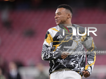 Kylian Mbappe centre-forward of Real Madrid and France during the warm-up before the La Liga EA Sports match between Athletic Club and Real... by Jose Breton/NurPhoto