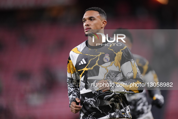 Trent Alexander-Arnold right-back of Real Madrid and England during the warm-up before the La Liga EA Sports match between Athletic Club and... by Jose Breton/NurPhoto