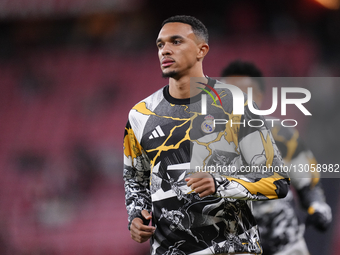 Trent Alexander-Arnold right-back of Real Madrid and England during the warm-up before the La Liga EA Sports match between Athletic Club and... by Jose Breton/NurPhoto