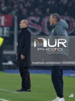 Massimiliano Allegri, head coach of AC Milan, reacts during the Coppa Italia round of 16 match between SS Lazio and AC Milan at Olimpico Sta... by Danilo Di Giovanni/NurPhoto