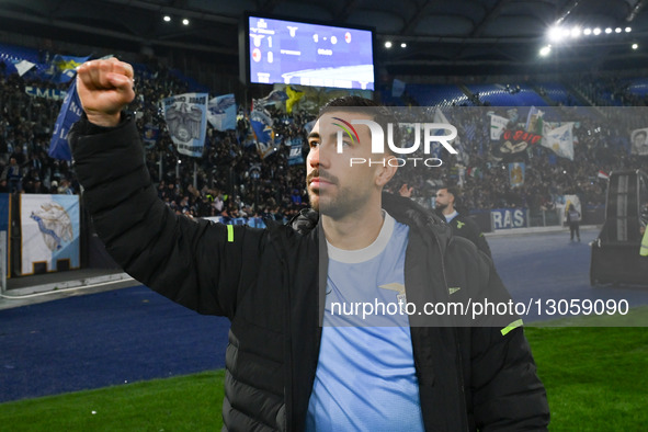 Mattia Zaccagni of S.S. Lazio stands at the end of the match during the round of 16 of the Coppa Italia Frecciarossa between S.S. Lazio and... by Domenico Cippitelli/NurPhoto