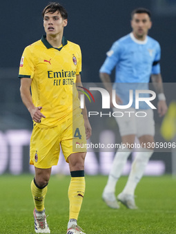 Samuele Ricci of AC Milan looks on during the Coppa Italia round of 16 match between SS Lazio and AC Milan at Olimpico Stadium in Rome, Ital... by Danilo Di Giovanni/NurPhoto